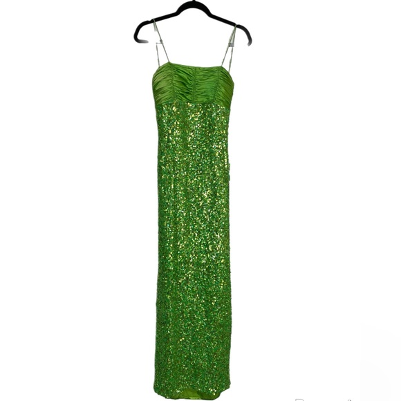 NWT Scala Green Sequin Maxi Dress - coffeafoods.com NWT Scala Green Sequin Maxi Dress - coffeafoods.com